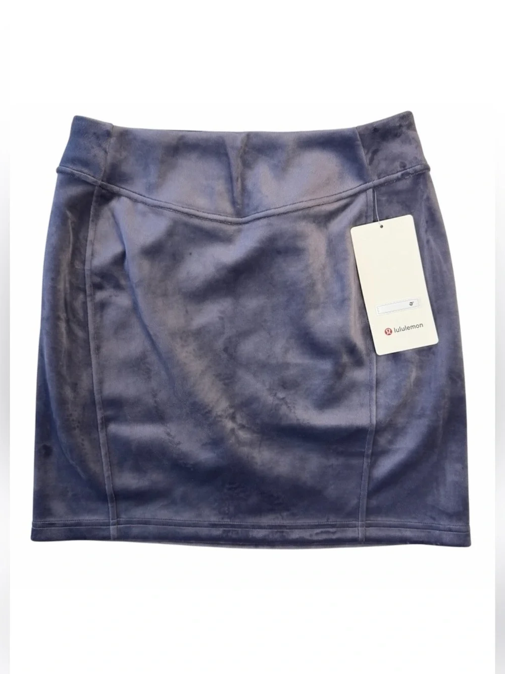 ✅ NWT Lululemon athletica Women's Velvet Blue Mini Skirt size S